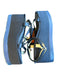 Tibi Shoe Size 40 Navy Sateen Platform Velcro Sandals Navy / 40