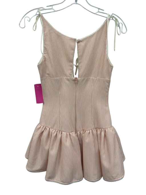 Fait Par Foutch Size XXS red & cream Polyester Blend Spaghetti Strap Tulle Dress red & cream / XXS
