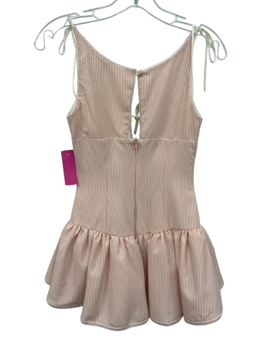 Fait Par Foutch Size XXS red & cream Polyester Blend Spaghetti Strap Tulle Dress red & cream / XXS