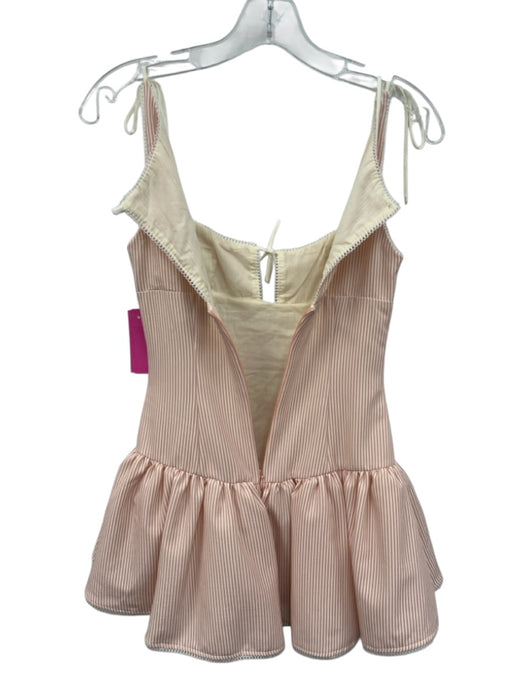 Fait Par Foutch Size XXS red & cream Polyester Blend Spaghetti Strap Tulle Dress red & cream / XXS
