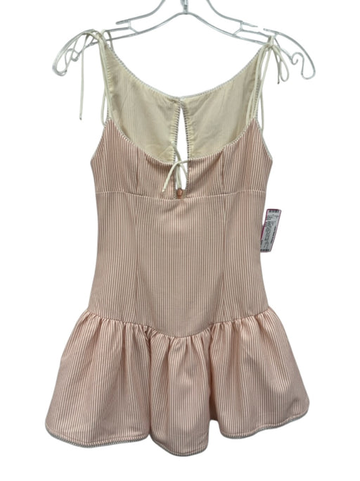 Fait Par Foutch Size XXS red & cream Polyester Blend Spaghetti Strap Tulle Dress red & cream / XXS