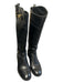 Tory Burch Shoe Size 9 Black Leather Gold hardware Almond Toe Side Zip Boots Black / 9