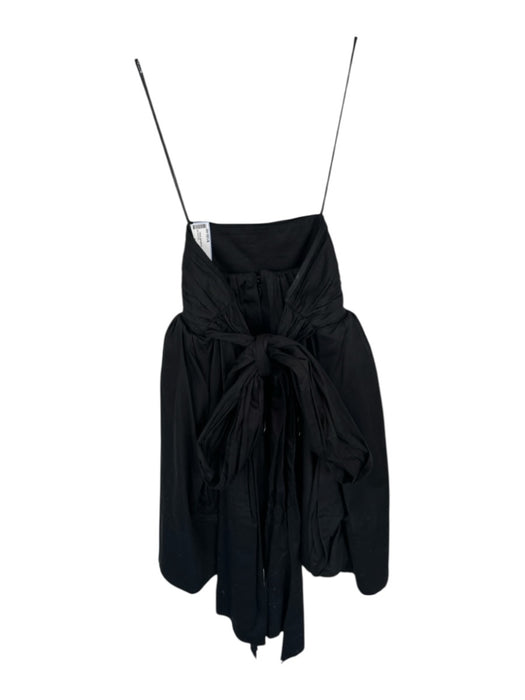 Aje Size 4 Black Cotton Babydoll Spaghetti Strap Belt Inc. Mini Dress Black / 4