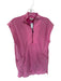 Entro Size M Pink Cotton Sleeveless Front Zip Dress Pink / M