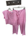 Antonio Melani Size S/6 Pink Linen Blend bib Scallopped Hem High Waist Pant Set Pink / S/6