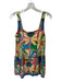 Antonio Melani Size S Multi Cotton Sleeveless Flowers Side Zip Dress Multi / S