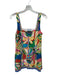 Antonio Melani Size S Multi Cotton Sleeveless Flowers Side Zip Dress Multi / S