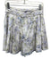 En Saison Size M Blue & Multi Cotton Zip Side Mini Floral Print Pockets Skirt Blue & Multi / M