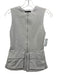 Zara Size S Gray Cotton Blend Zip Front Patch Pocket Sleeveless Vest Gray / S