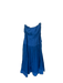 Free People Size XS True Blue Cotton Strapless Maxi Raw Detailing Dress True Blue / XS