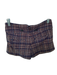 Free People Size 2 Brown Polyester Blend Plaid High Waist Shorts Brown / 2