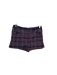 Free People Size 2 Brown Polyester Blend Plaid High Waist Shorts Brown / 2