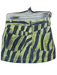 Ksubi Size 29 Lime & Gray Cotton Cross Over Abstract Mini Denim Skirt Lime & Gray / 29