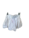 Free People Size Small White Cotton Pleat Detail High Waist Shorts White / Small