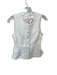 Zara Size S White Acetate Button Down Vest White / S