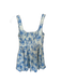 Loveshackfancy Size 4 Blue & White Linen Blend floral print Floral Mini Dress Blue & White / 4