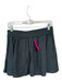 Free People Size S Gray Linen & Viscose Elastic Waist Pleated Mini Skirt Gray / S