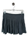 Free People Size S Gray Linen & Viscose Elastic Waist Pleated Mini Skirt Gray / S