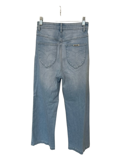 Rolla's Size 28 Med Light Wash Cotton Blend High Waist Wide Leg Jeans Med Light Wash / 28