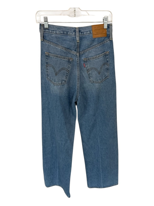 Levi's Size 26 Med Light Wash Cotton High Waist Wide Leg Jeans Med Light Wash / 26