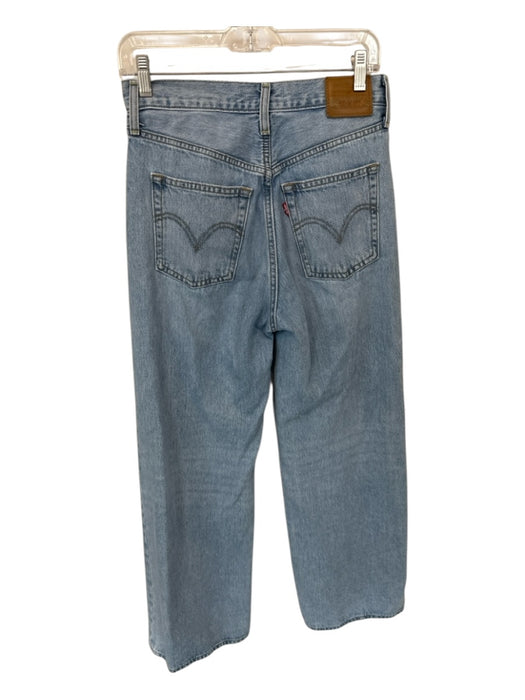 Levi's Size 27 Med Light Wash Cotton High Waist Wide Leg Jeans Med Light Wash / 27