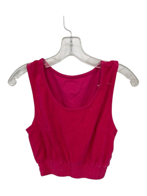 Daily Drills Size Est XS/S Pink Terry Cloth Sleeveless Elastic Waist Top Pink / Est XS/S