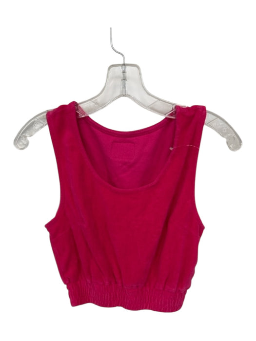 Daily Drills Size Est XS/S Pink Terry Cloth Sleeveless Elastic Waist Top Pink / Est XS/S