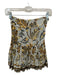 Farm Rio Size S Gray & Orange Viscose Side Zip Animal Print Metallic Skirt Gray & Orange / S