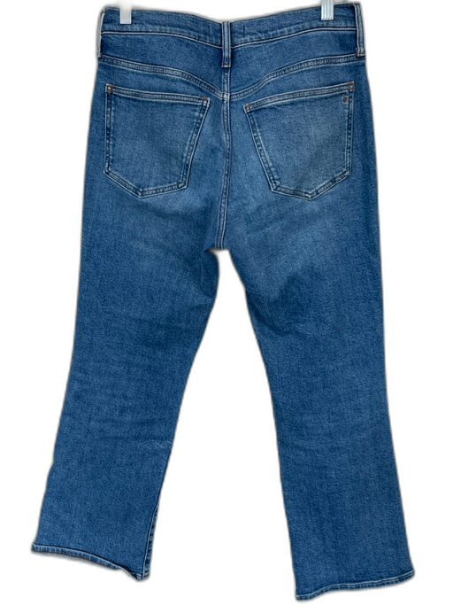 Madewell Size 29 Med Light Wash Cotton Blend Mid Rise Bootcut Jeans Med Light Wash / 29