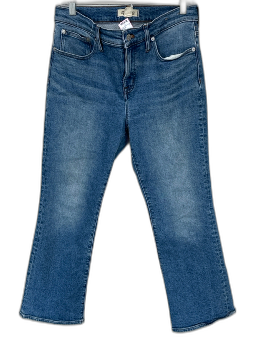 Madewell Size 29 Med Light Wash Cotton Blend Mid Rise Bootcut Jeans Med Light Wash / 29