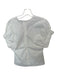 Modern Citizen Size XS White Cotton Blend Short Sleeve Back Zip Top White / XS