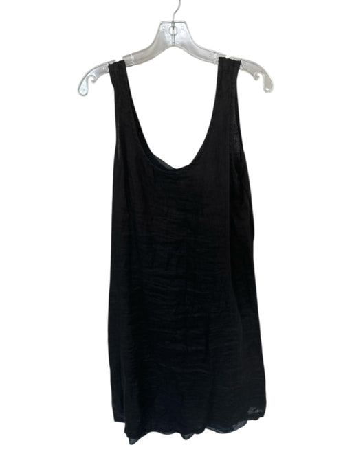 CP Shades Size M Black Linen Sleeveless Maxi Slip Dress Black / M