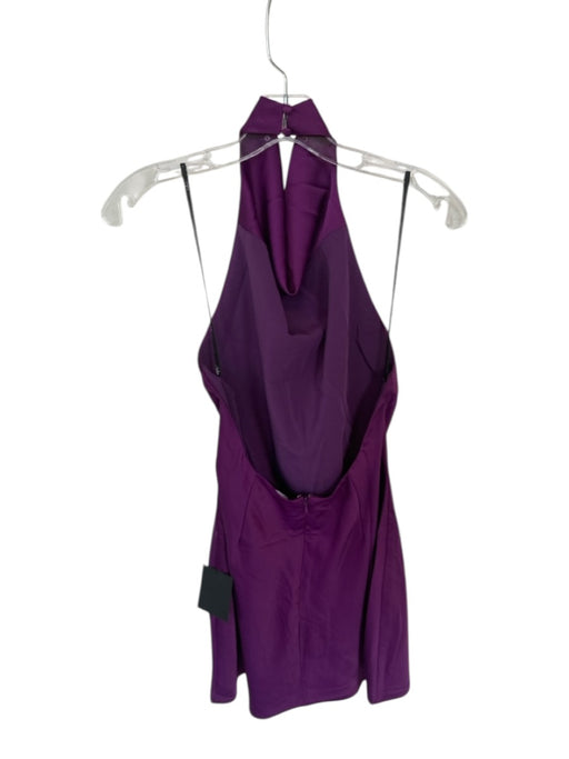Lulus Size S Purple Polyester Halter Neck Open Back Dress Purple / S