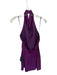 Lulus Size S Purple Polyester Halter Neck Open Back Dress Purple / S