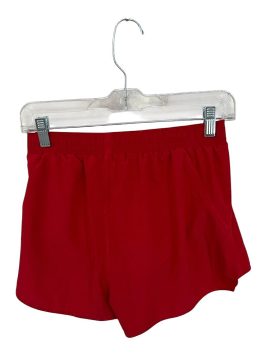 Alo Yoga Size SP Red Polyester Elastic Waist Drawstring Athletic Shorts Red / SP