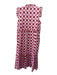 Ro's Garden Size L Red, White, Purple Cotton Block Print Ruffle Maxi Dress Red, White, Purple / L