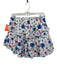 Loveshackfancy Size XL White, Blue, Red Cotton Raw Edge Floral Tiered Mini Skirt White, Blue, Red / XL