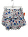 Loveshackfancy Size XL White, Blue, Red Cotton Raw Edge Floral Tiered Mini Skirt White, Blue, Red / XL