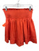 Koch Size L Orange Polyester Satin Smocked Waist Flowy Shorts Orange / L