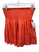 Koch Size L Orange Polyester Satin Smocked Waist Flowy Shorts Orange / L