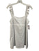 Koch Size L White Cotton Sleeveless Eyelet Elastic Back Mini Dress White / L