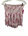 Koch Size M/L White & Pink Polyester Landscape Scene Ruffle Cap Sleeve Short Set White & Pink / M/L
