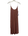 9 Seed Size One Size Mauve Pink Cotton Spaghetti Strap Pleat Detail Dress Mauve Pink / One Size