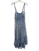 Charo Ruiz Ibiza Size L Blue & White Algodon & polyester Spaghetti Strap Dress Blue & White / L