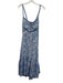 Charo Ruiz Ibiza Size L Blue & White Algodon & polyester Spaghetti Strap Dress Blue & White / L
