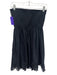 Free People Size S Black Cotton Blend Smocked Tube Top Tiered Dress Black / S