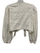 Charina Sarte Size M White Cotton Tie Front 3/4 Sleeve Eyelet Detail Skirt Set White / M