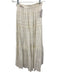 Charina Sarte Size M White Cotton Tie Front 3/4 Sleeve Eyelet Detail Skirt Set White / M