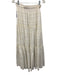 Charina Sarte Size M White Cotton Tie Front 3/4 Sleeve Eyelet Detail Skirt Set White / M
