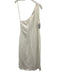Charina Sarte Size M White Cotton Tie Front 3/4 Sleeve Eyelet Detail Skirt Set White / M